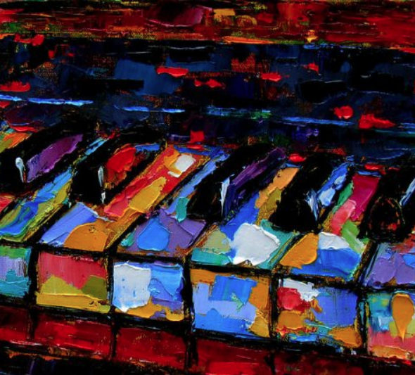 ABSTRACT PIANO KEYS