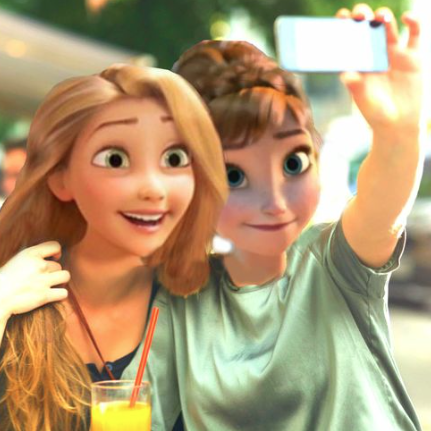 ANIMATED CHARACTERS TAKING SELFIE 1
