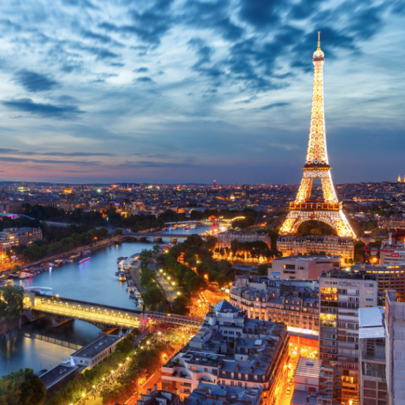 PARIS AT NIGHT EIFFEL
